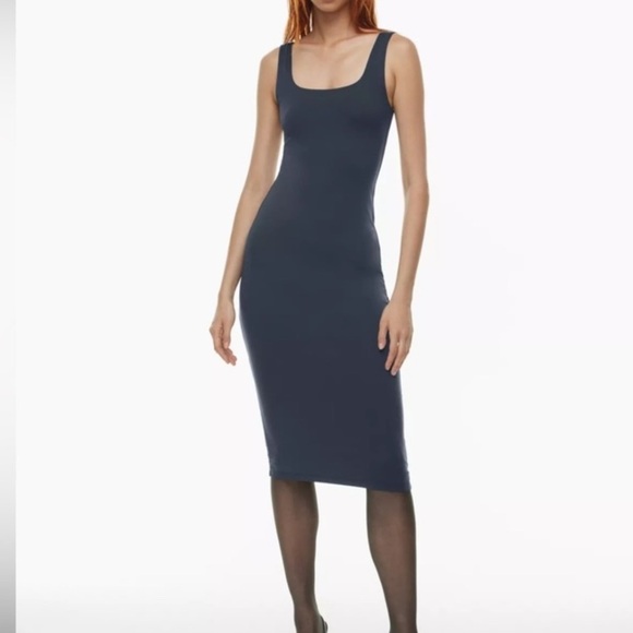 Aritzia Babaton Navy Midi Tank Dress Size XS - Picture 2 of 10